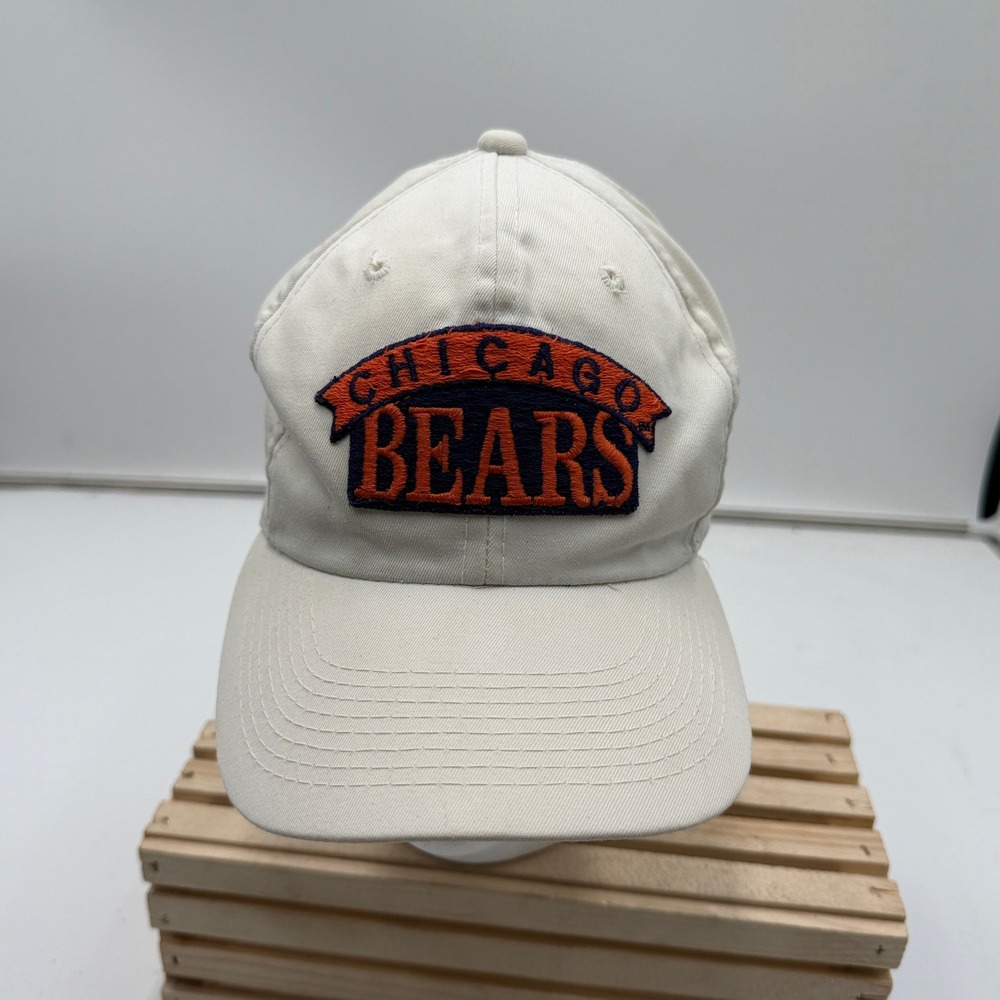Youngan Hat Chicago Bears Vintage Snapback Embroidered Logo Cream Mens OSFM